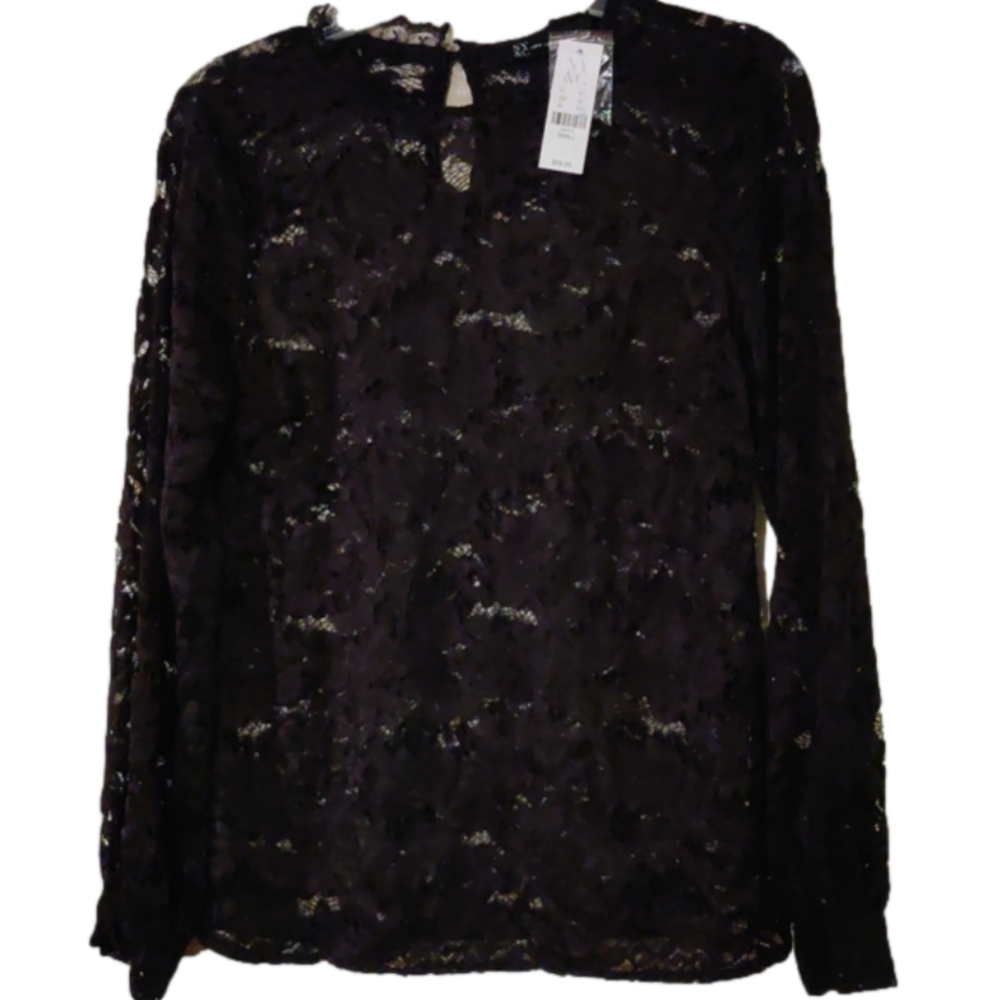 New York & Company Lace Blouse NWT